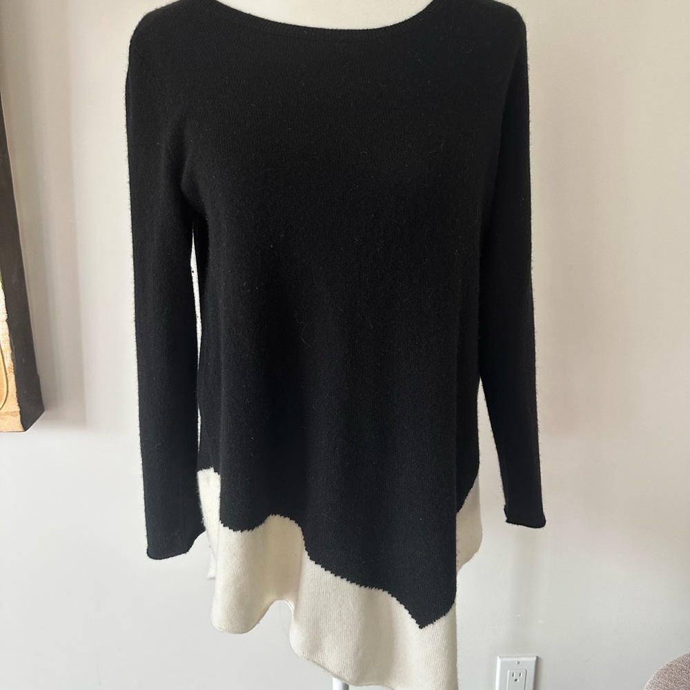 Joie Tambrel Sweater; Black & White - Picture 8 of 8